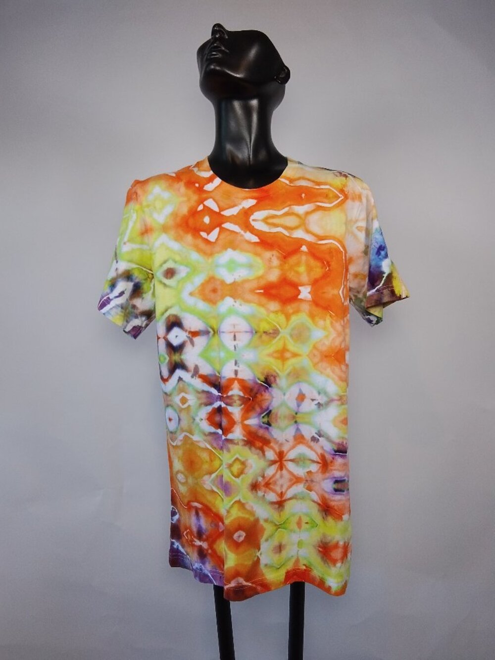 Small Unisex Bella-Canvas 3001C “Glitch” Ice Dyed T-Shirt